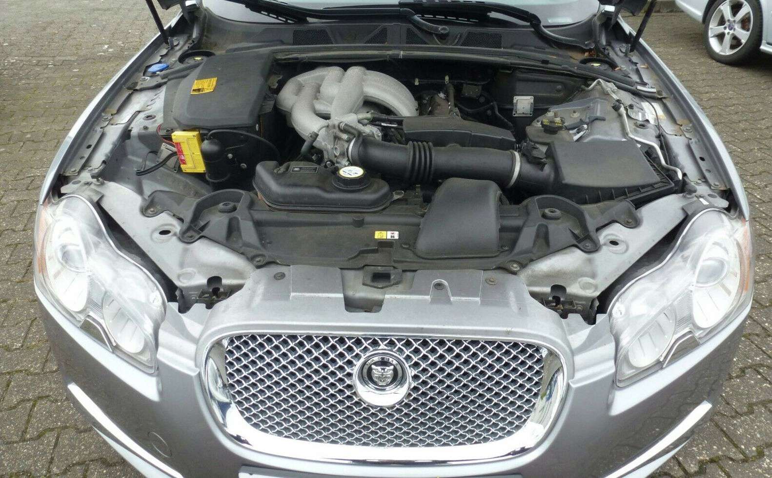 Алюминиевая защита картера двигателя для Jaguar XF (Ягуар XF), 3.0, с 2012 по 2015г Артикул 35801